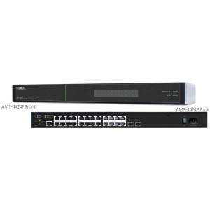 LUXUL AV SERIES 26 PORT/24 POE+ STACKABLE L2/L3 MANAGED SWITCH