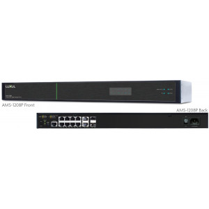 LUXUL 12 PORT/ 8 POE+ FRONT-FACING RACKMOUNT SWITCH